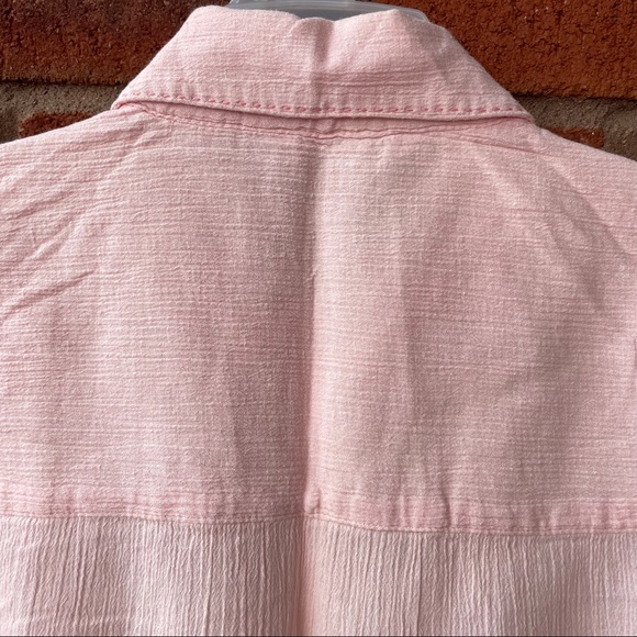 M&S Light Pink Short Sleeve Button Down Shirt - Picture 7 of 13